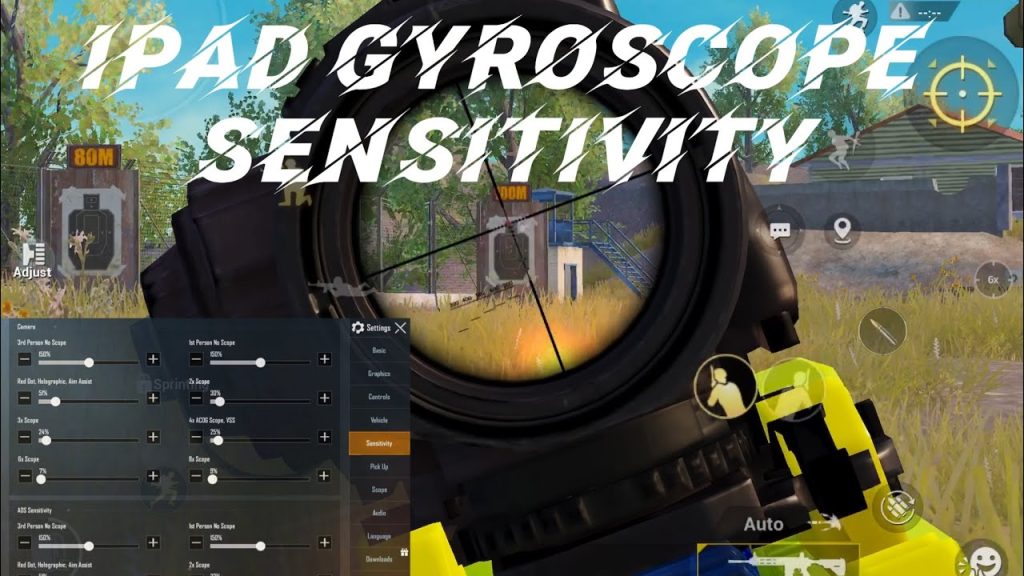 best pubg control codes for ipad PUBG Mobile iPad gyro settings screenshot