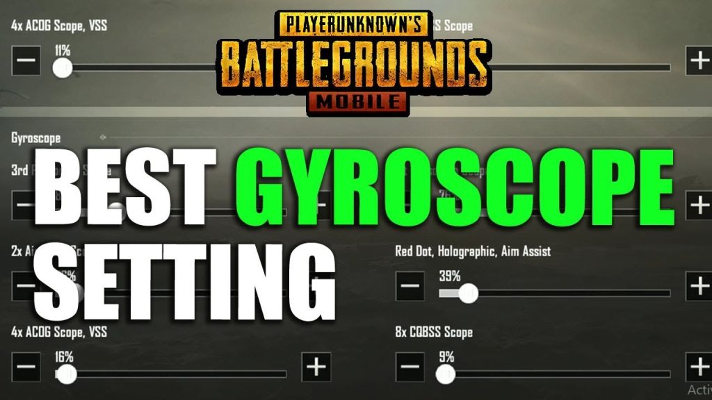 best pubg control codes list PUBG Mobile gyroscope scope aiming control layout