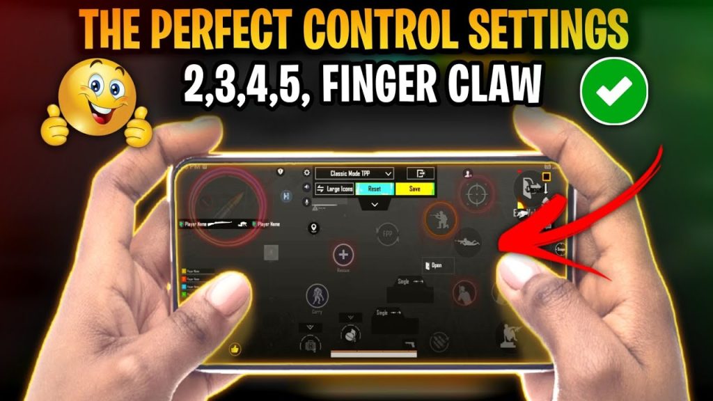 bgmi control codes for 6 finger BGMI 6 finger claw control layout screenshot
