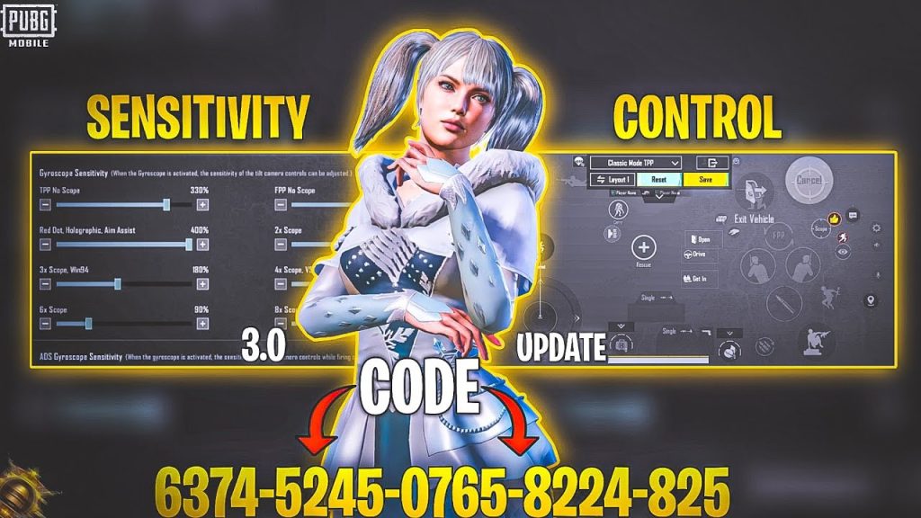 optimized pubg control codes PUBG Mobile thumbs only control code layout