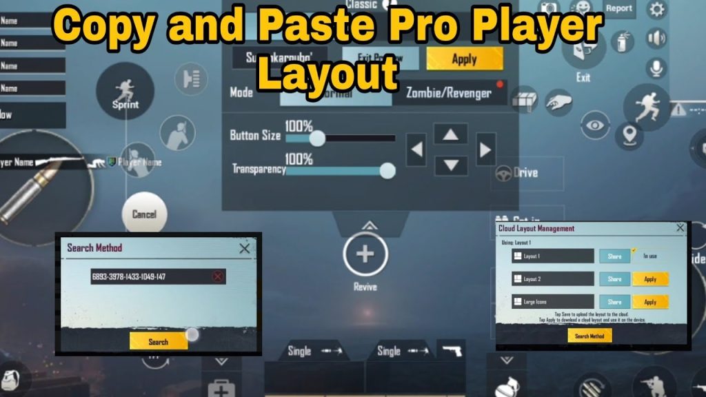 pro pubg mobile control codes PUBG Mobile peek and free look button layout