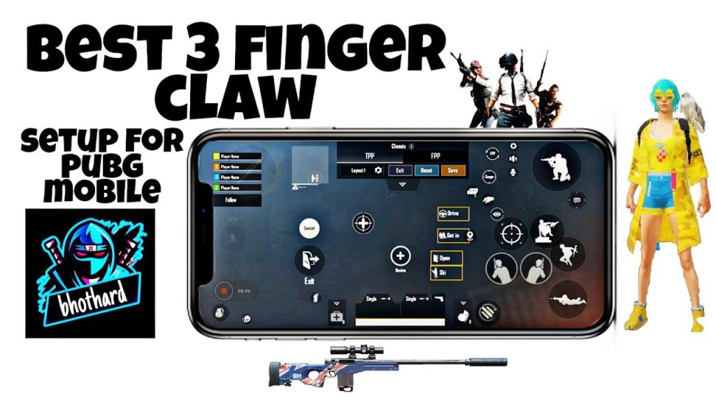 pubg claw layout code PUBG Mobile 3 finger claw layout screenshot