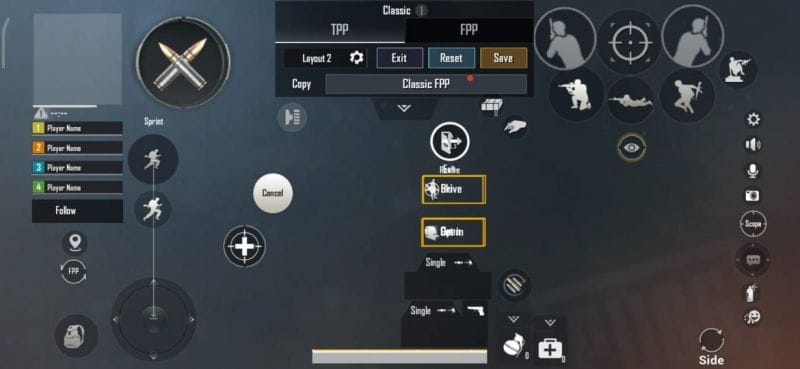 pubg claw layout code PUBG Mobile 4 finger claw layout screenshot
