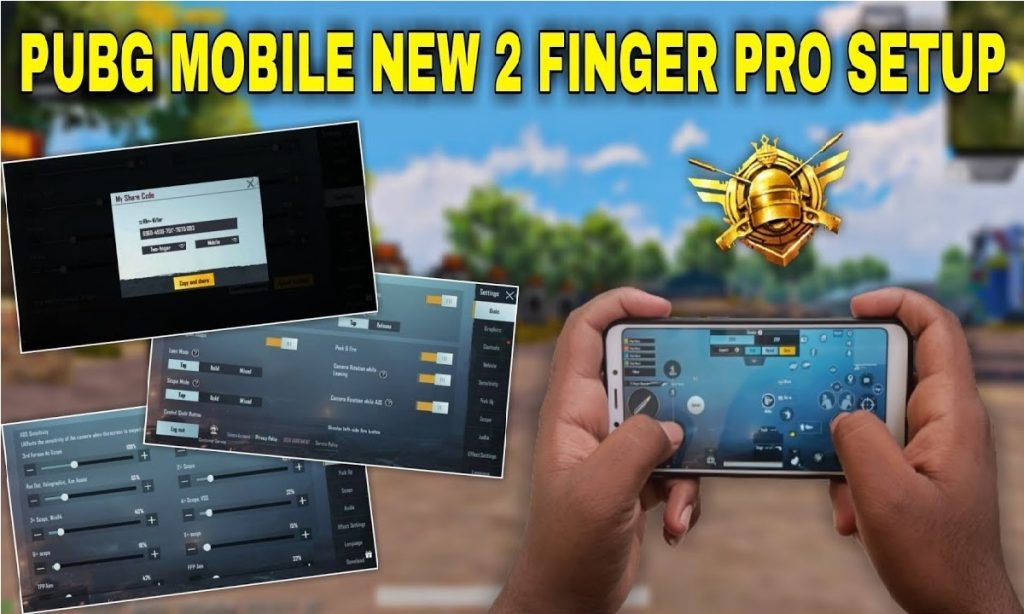 pubg control code for classic setup PUBG Mobile 2 finger control layout screenshot