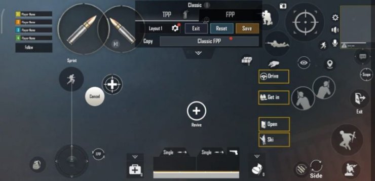 pubg control code for no gyro setup PUBG Mobile 2-finger no gyro control layout screenshot smartphone