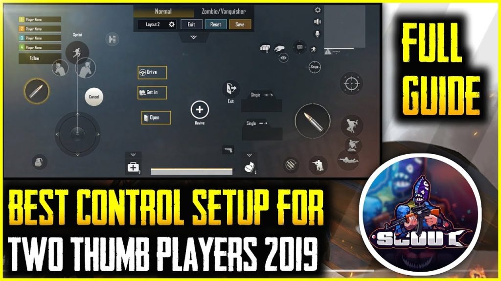 pubg control code for thumb setup PUBG Mobile thumb setup control code screenshot low profile