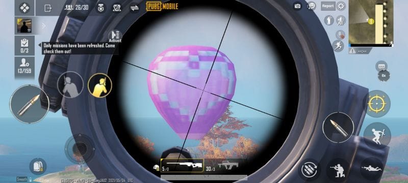 pubg control codes 2026 PUBG Mobile 2 thumb control layout with hip fire and scope