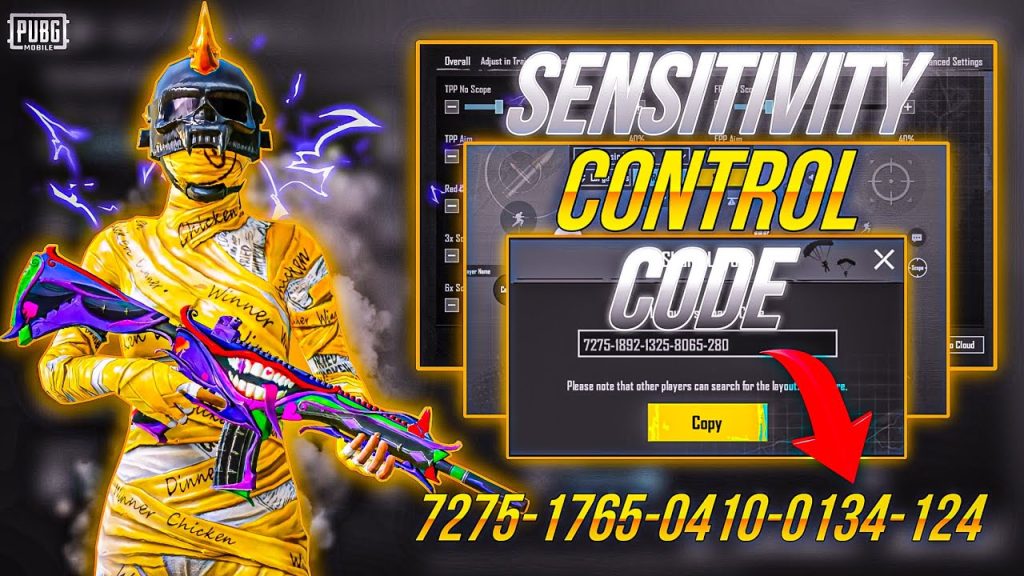 pubg control codes after phone reset PUBG Mobile high sensitivity control code setup