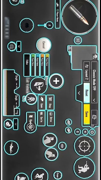 pubg control codes and gyro PUBG Mobile 4 finger claw gyro control layout screenshot