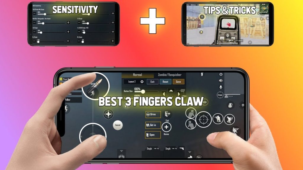 pubg control codes for 144hz devices PUBG Mobile 3 finger claw layout high refresh rate
