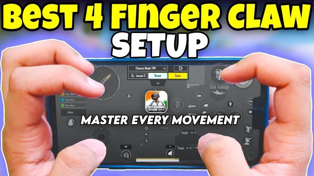 pubg control codes for 4 finger PUBG Mobile DINOX 4 finger claw layout screenshot