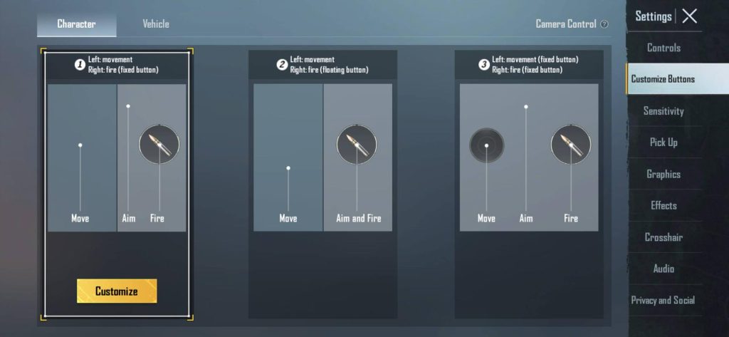 pubg control codes for better movement PUBG Mobile prone movement button position screenshot