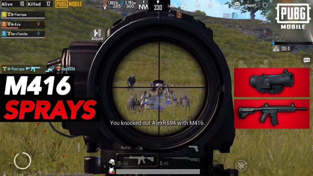 pubg control codes for close range m416 PUBG Mobile peek and spray controls for M416 close combat