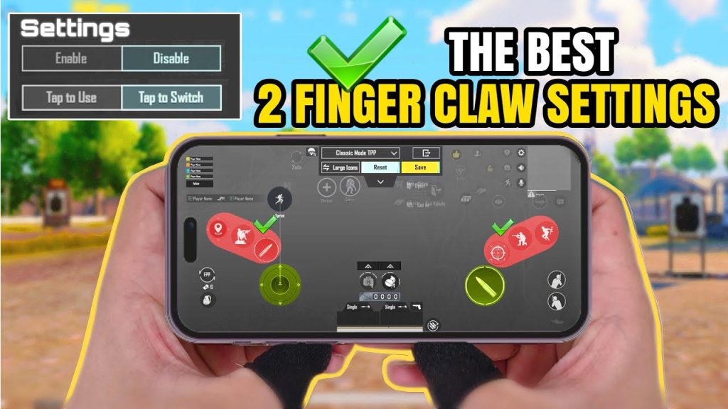 pubg control codes for crouch and fire PUBG Mobile 2-finger control layout crouch button screenshot