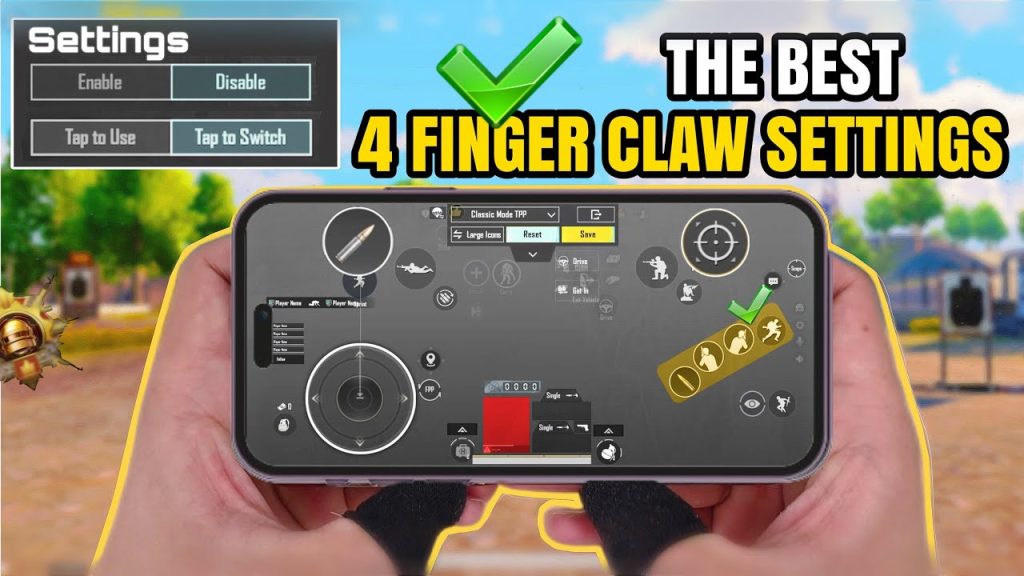 pubg control codes for dp 28 PUBG Mobile 4 finger claw layout DP-28