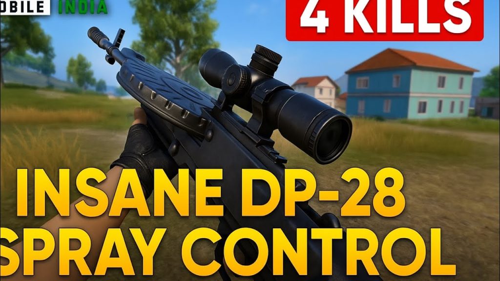 pubg control codes for dp28 spray DP28 spray control practice PUBG Mobile training mode