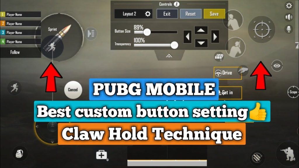 pubg control codes for dp28 spray PUBG Mobile control layout claw fire button DP28