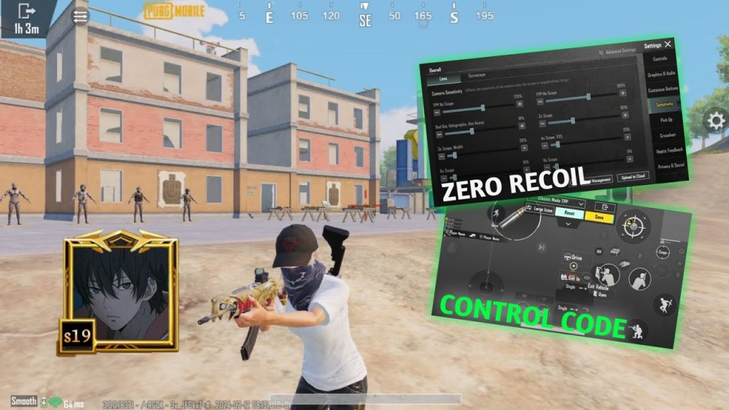 pubg control codes for europe server PUBG Mobile player peeking around corner shooting