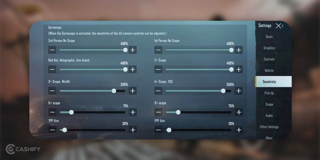 pubg control codes for headshot PUBG Mobile gyroscope aim headshot control codes screenshot