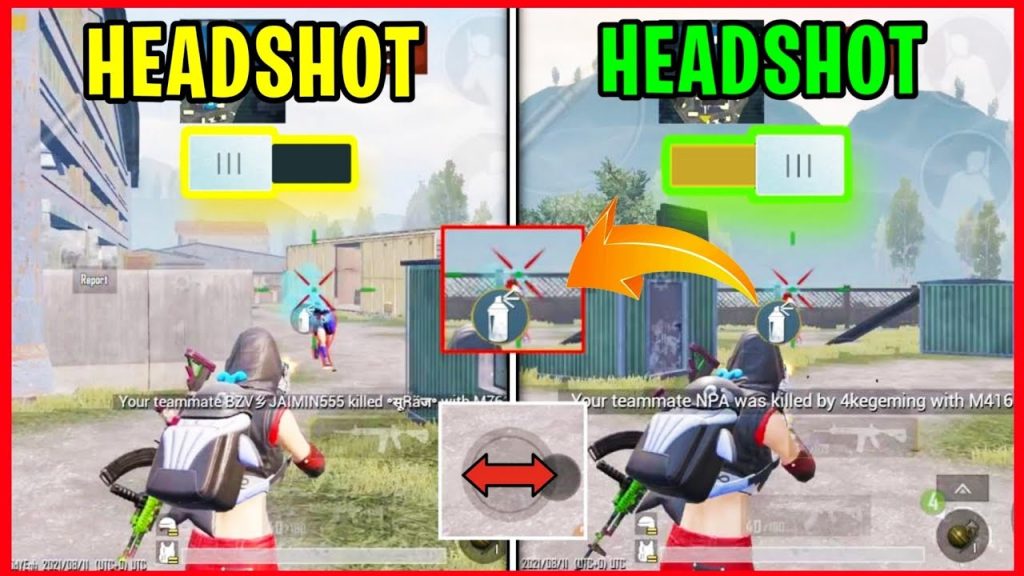 pubg control codes for headshot PUBG Mobile prone control code for drop shot headshot layout