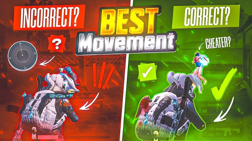 pubg control codes for jiggle movement PUBG Mobile rapid strafe movement control code