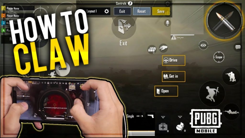 pubg control codes for peek and shoot PUBG Mobile claw control layout peeking screenshot