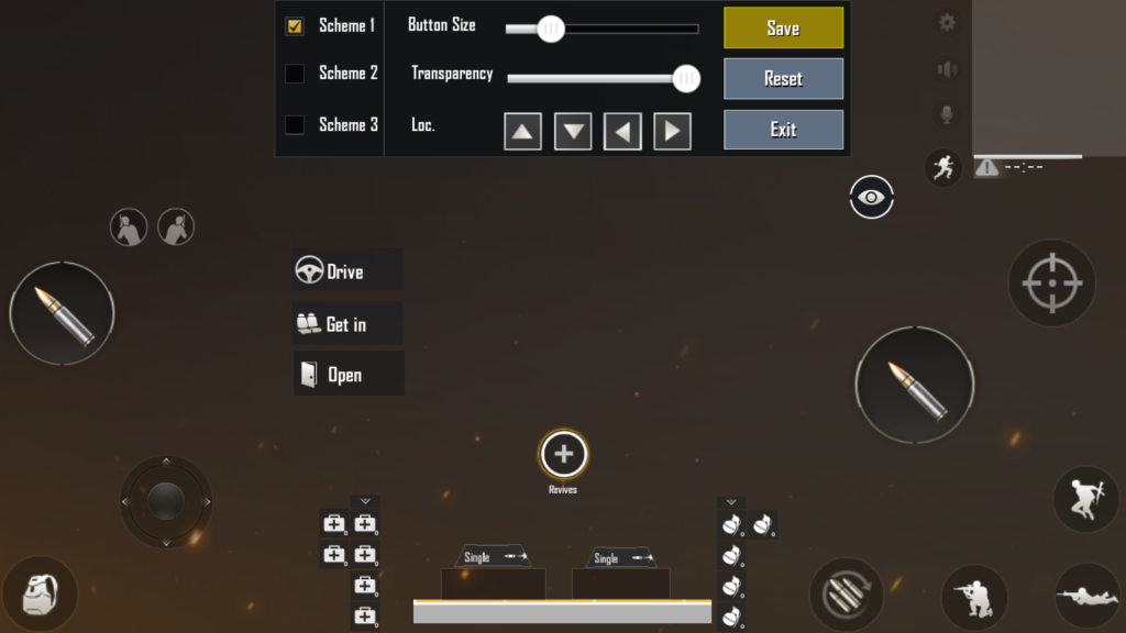 pubg control codes for peek and shoot PUBG Mobile shoulder swap control layout screenshot
