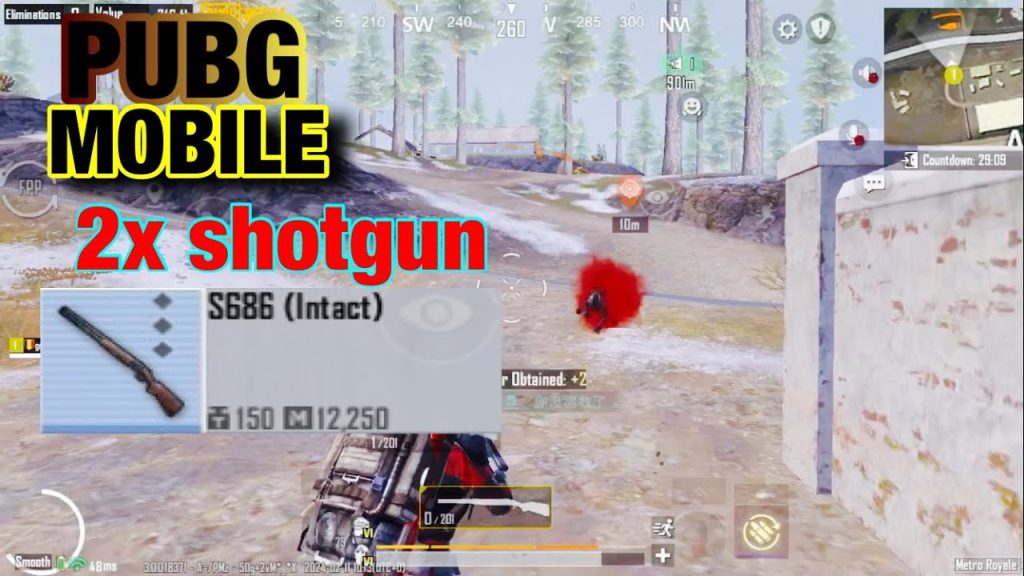 pubg control codes for shotgun rush PUBG Mobile shotgun rush gameplay close quarters combat