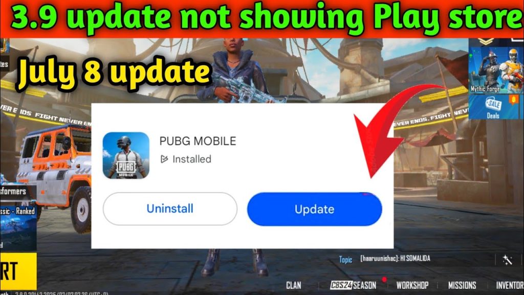 pubg control codes import failed PUBG Mobile update screen play store
