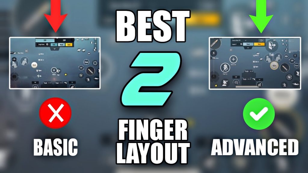 pubg control codes list PUBG mobile 2 finger control layout screenshot