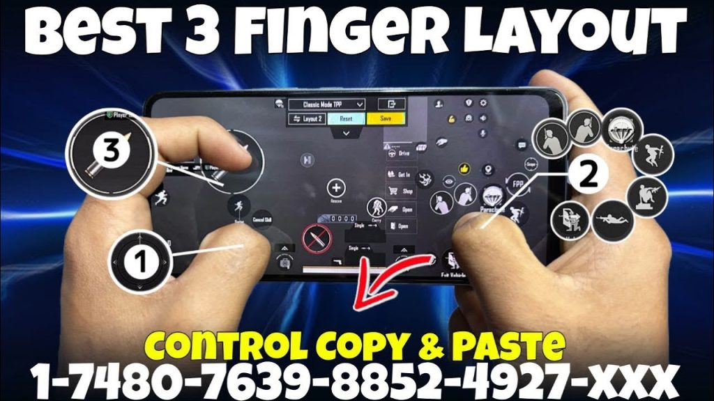 pubg control codes list PUBG mobile 3 finger claw control code screenshot