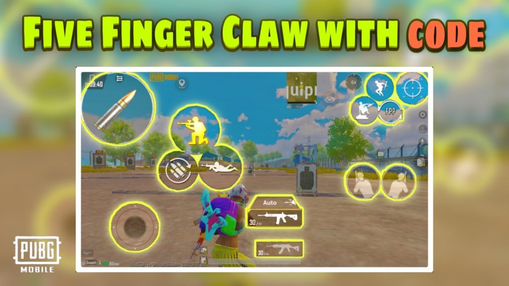 pubg control codes list PUBG mobile 5 finger claw control code setup