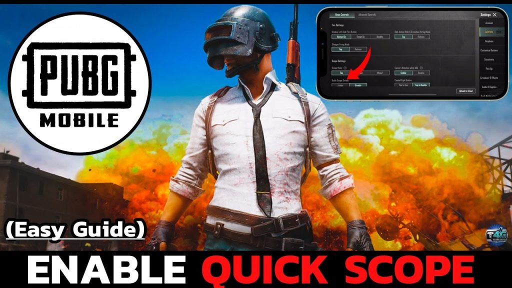 pubg control codes updated PUBG mobile quick scope control layout screenshot