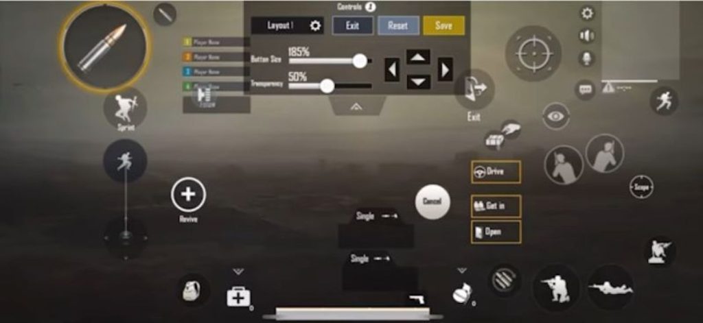 pubg mobile control codes after season reset PUBG Mobile thumb control layout screenshot