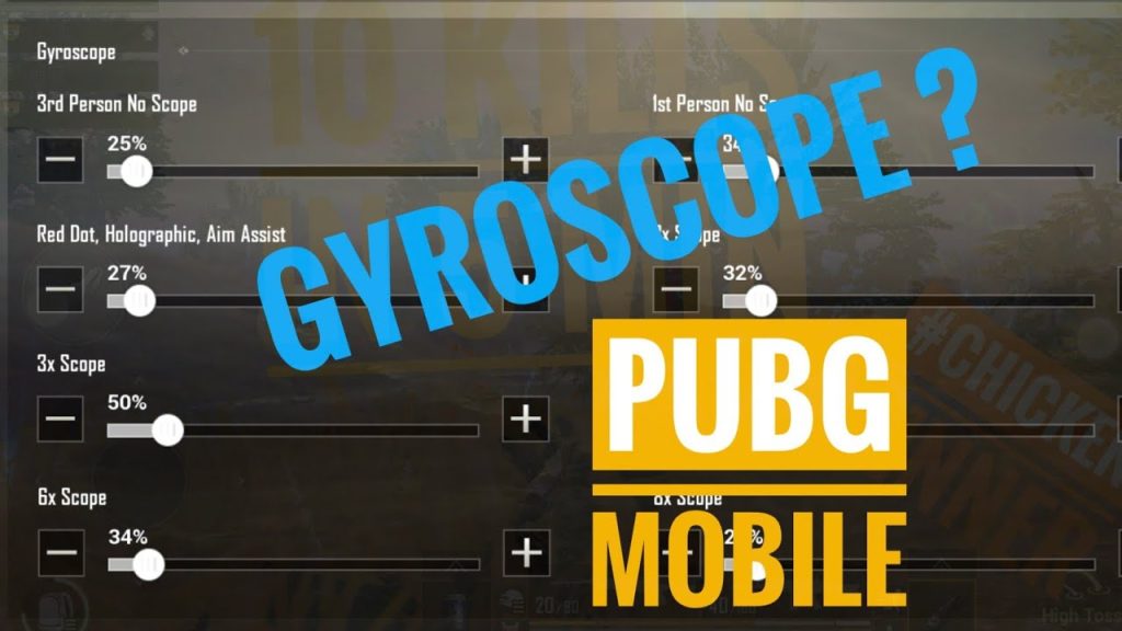 pubg mobile control codes for beginners PUBG Mobile gyroscope settings on smartphone