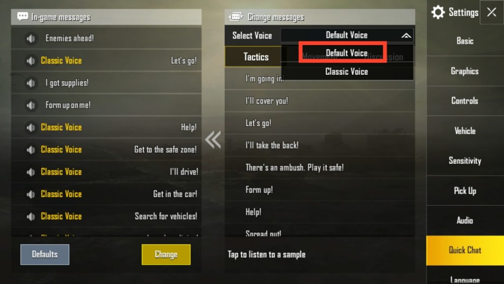 pubg mobile control codes for current update PUBG Mobile quick heal control layout screenshot