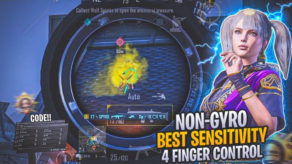 pubg mobile control codes new update PUBG Mobile no gyro control layout screenshot
