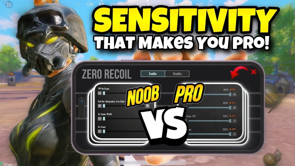 rush player pubg control codes PUBG mobile gyroscope sensitivity settings menu