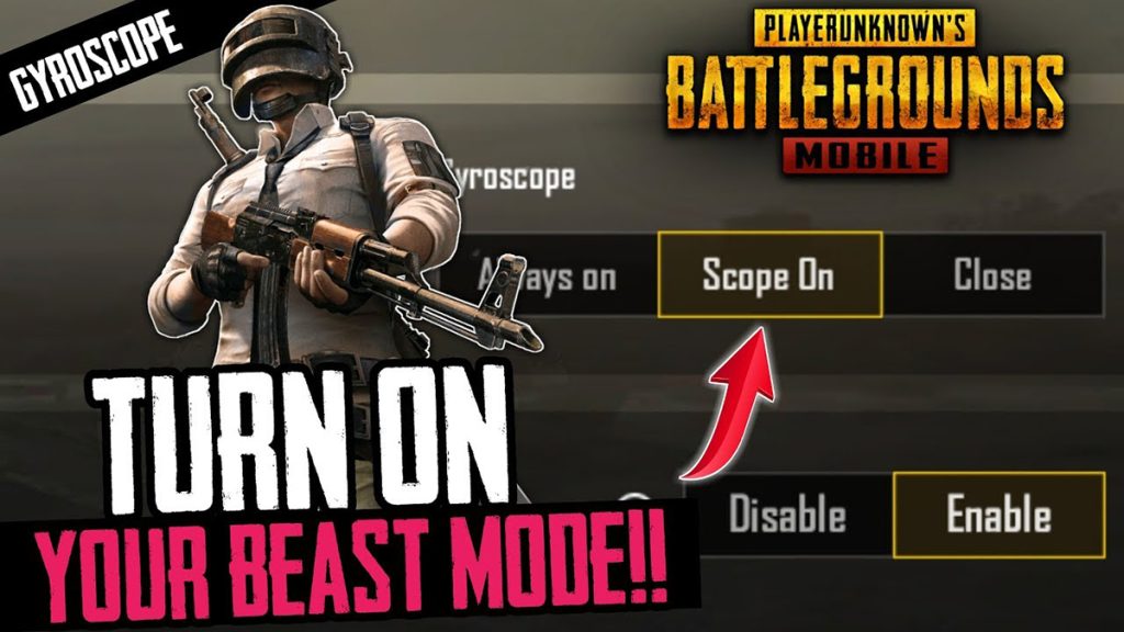 aggressive pubg control codes PUBG Mobile gyroscope hip fire close combat screenshot
