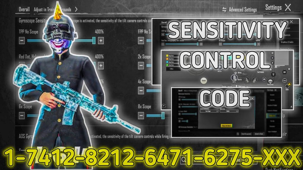 balanced pubg control codes PUBG Mobile close combat control layout balanced sensitivity code