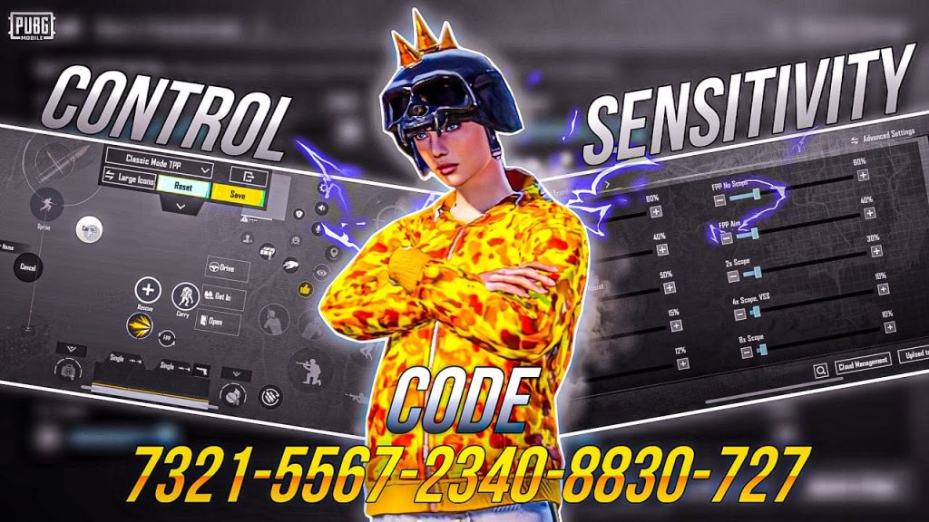 balanced pubg control codes PUBG Mobile medium sensitivity control layout code screenshot