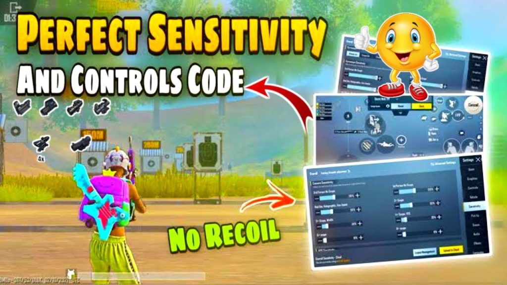 balanced pubg control codes PUBG Mobile no gyro control layout balanced sensitivity code
