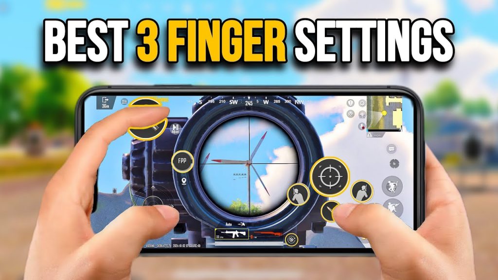 best pubg control codes for android PUBG Mobile 3 finger claw grip on Android phone