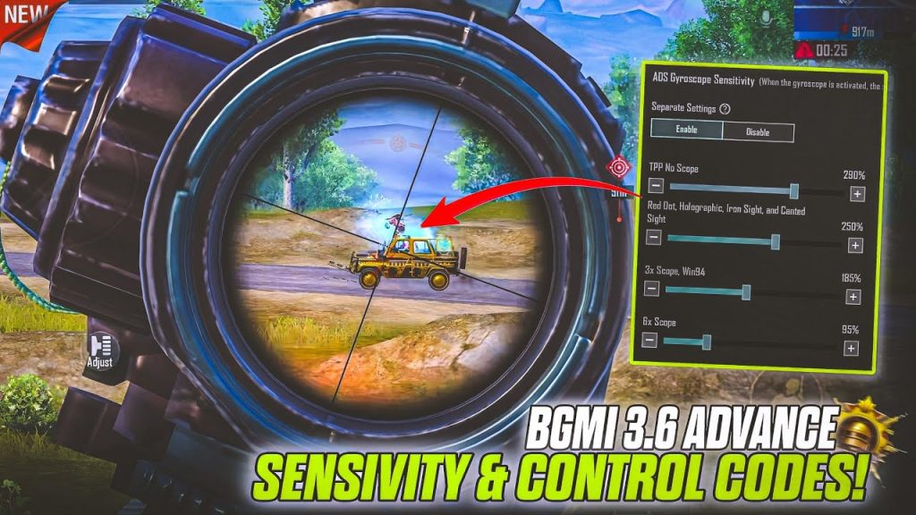 best pubg control codes for emulator PUBG Mobile gyro aim emulator control code settings