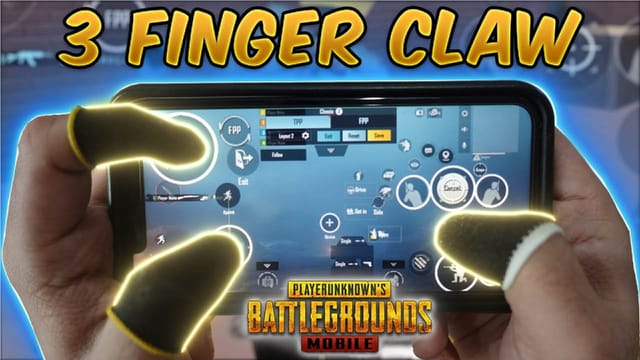 bgmi control codes 2026 BGMI 3 finger claw layout smartphone screenshot