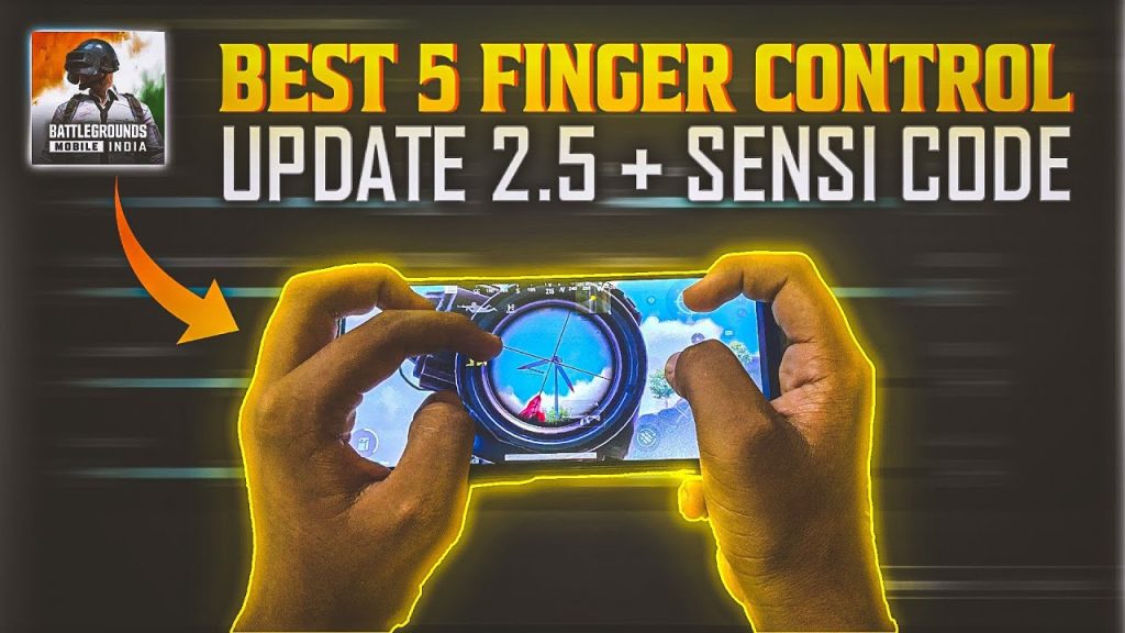 bgmi control codes for 5 finger BGMI claw grip gameplay 5 finger