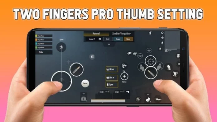 bgmi control codes with sensitivity BGMI two finger thumb control layout
