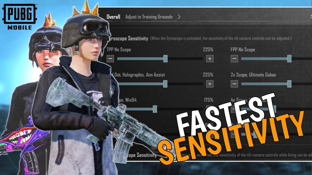 complete pubg control codes list PUBG Mobile sniper scope control layout screenshot