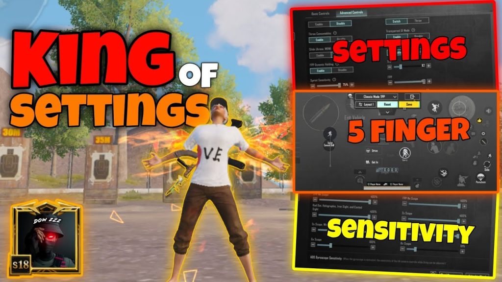 conqueror pubg control codes PUBG Mobile high gyro sensitivity control code settings screenshot