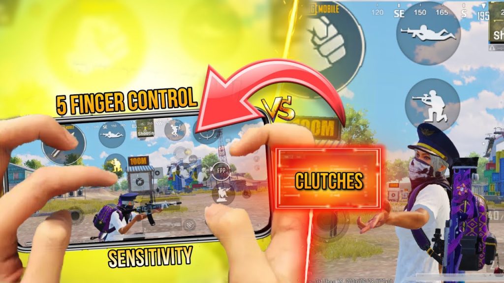custom pubg control codes PUBG Mobile 5 finger claw control scheme screenshot